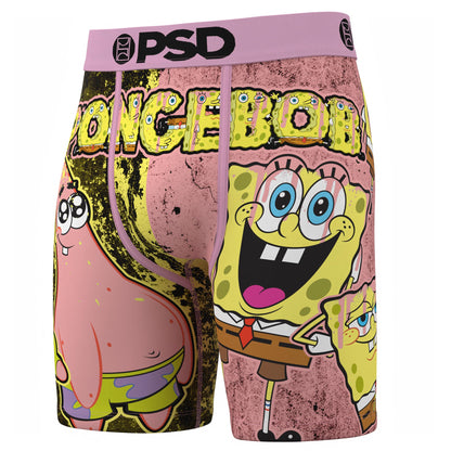 PSD Underwear Men's Spongebob Chaos Boxer Brief 3 Pack, Multi, XL