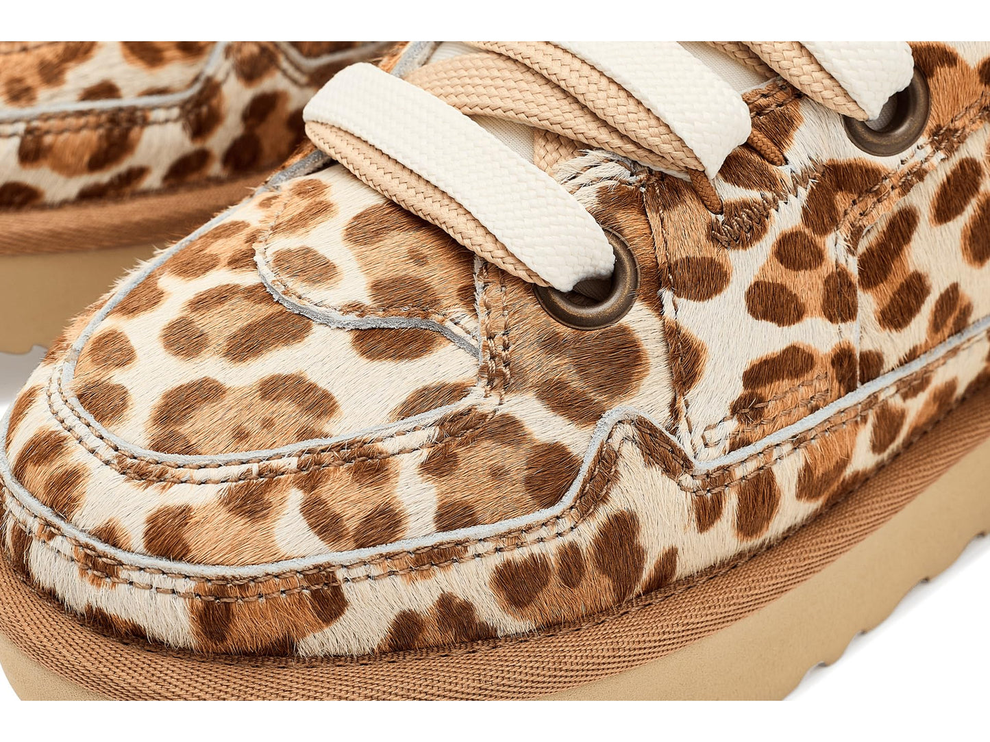 UGG Women's Lo Lowmel Plains Sneaker, Felicity Leopard Jasmine, 5