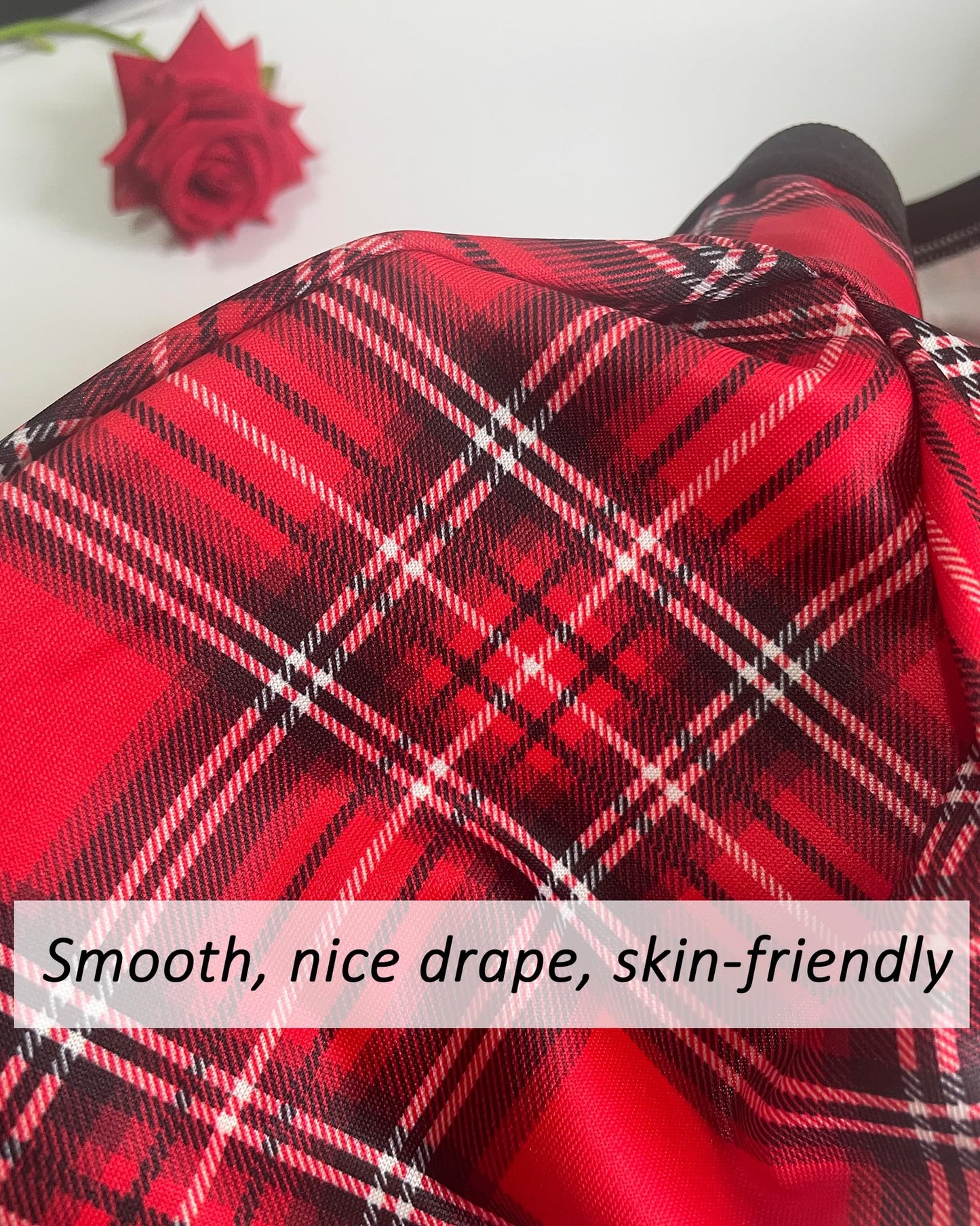 Men's Mini Plaid Skirt, Sexy Costume Pleated Skirt Sissy Lingerie Outfits for Schoolgirl Role-Playing (US, Alpha, One Size, Regular, Regular, Red)