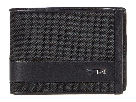 TUMI - Alpha Double Billfold - Men's Premium Wallet - Secure & Durable with Hidden Card Pocket - Black