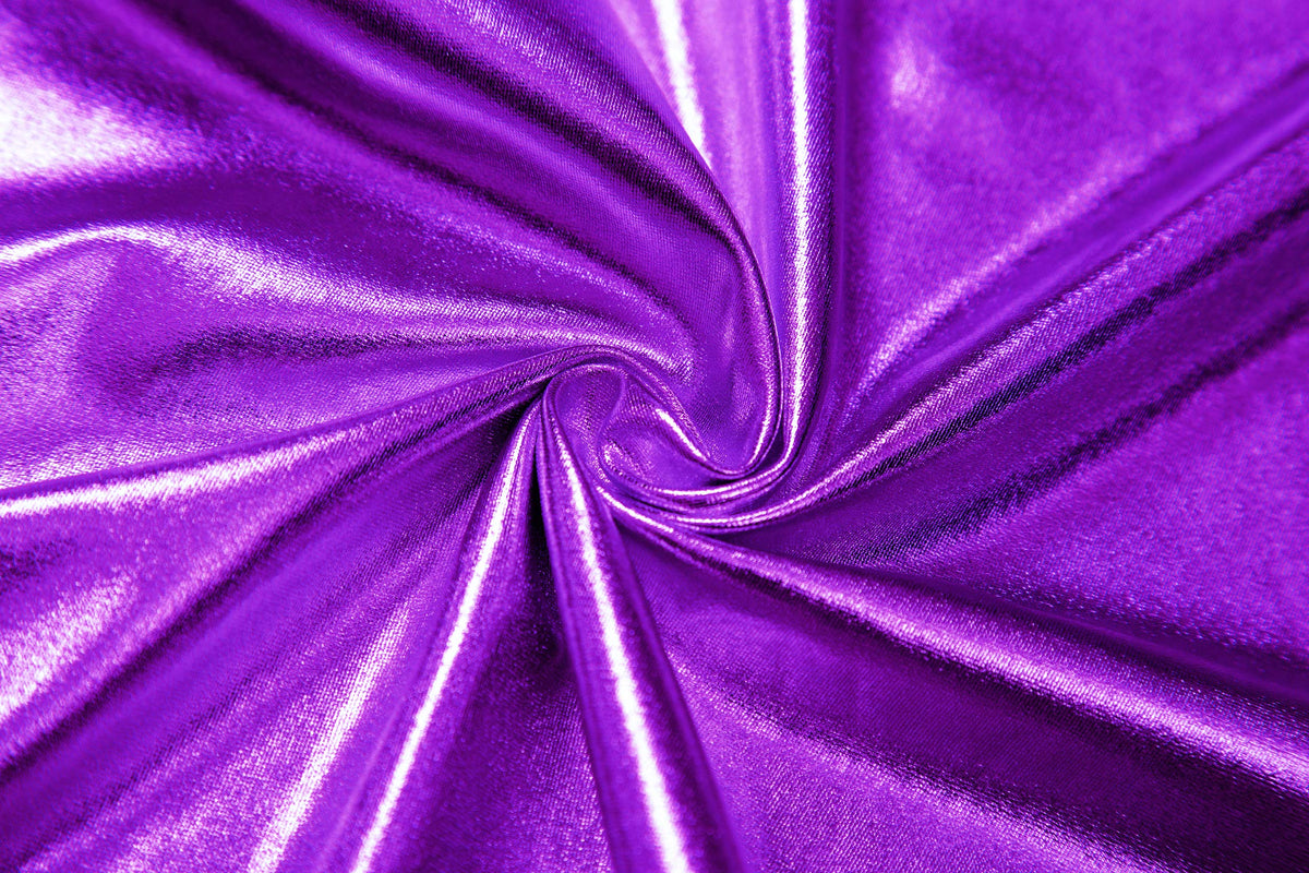 Sissy Shiny Metallic Wet Look Flared Mini Skirt