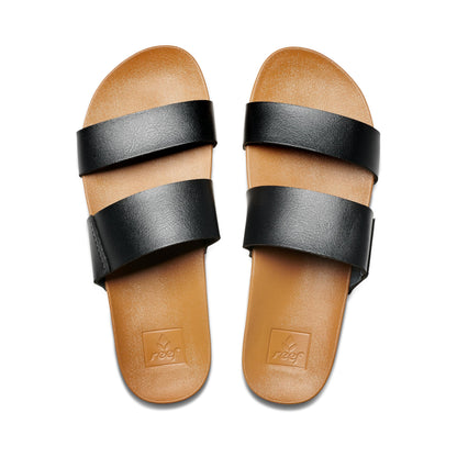 REEF Cushion Vista Womens Sandal BLN-Black-Natural 8