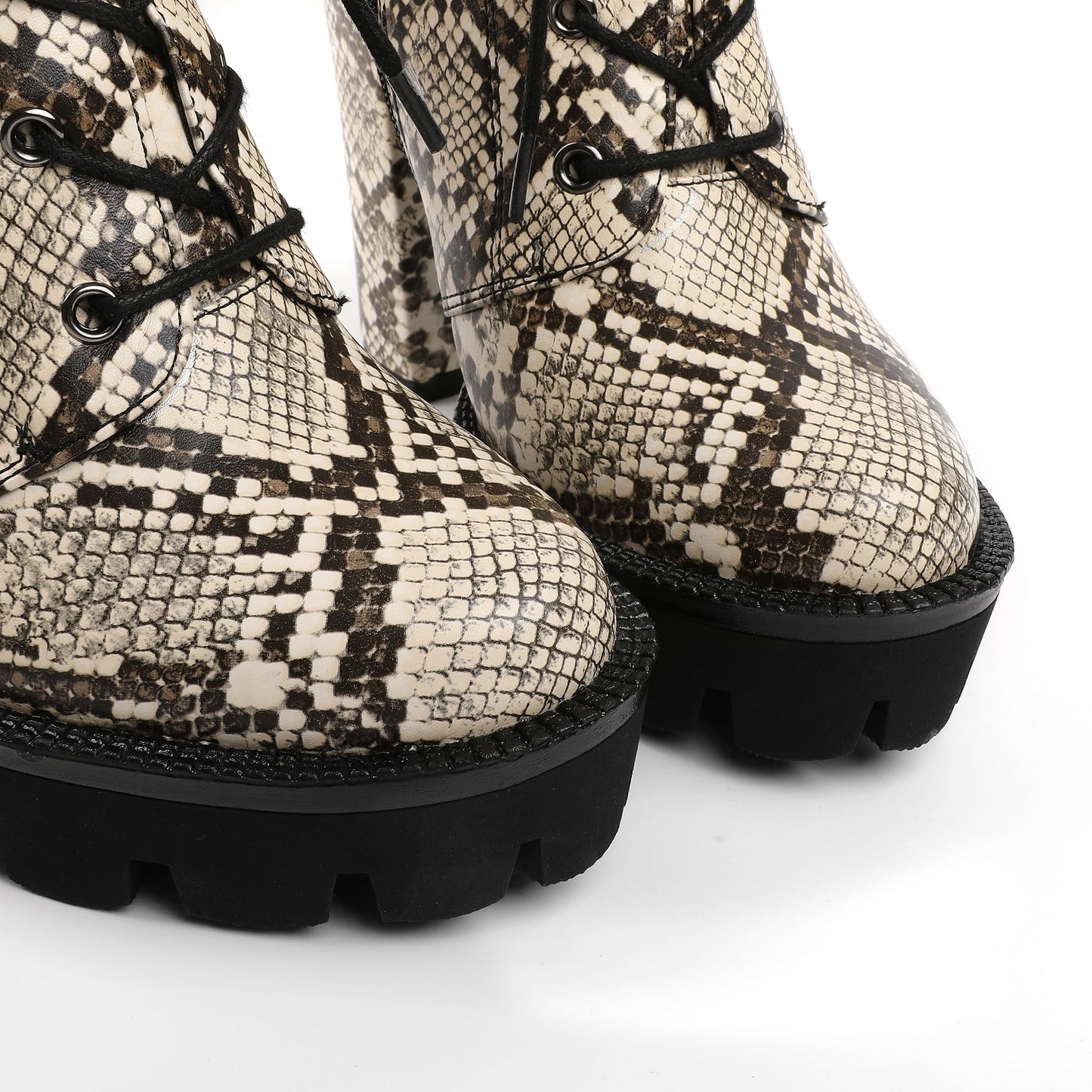 Mettesally Women's Platform Ankle Boots Non Slip Booties Shoes Size 8