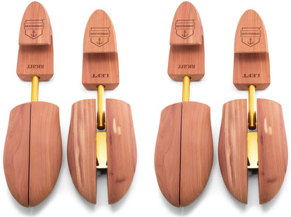 HOUNDSBAY Cedar Shoe Tree - Shoe Trees for Men & Women, Sneakers, Widener & Shaper