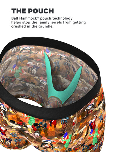 Shinesty Hammock Support Mens Underwear with Pouch | Big and Tall Underwear for Men Flyless | US XXL Patriotic 1 Pack