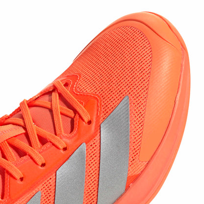 adidas Men's Adizero Ubersonic 5 Tennis, Lucid Orange/Silver Metallic/Black, 14