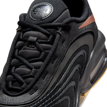 Nike Men's Air Max Fire Lifestyle Shoes, Black/Laser Orange-Metallic Rose Gold, 13