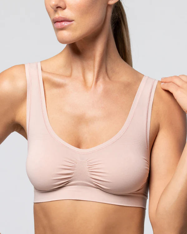 Anatomic Seamless Wide Strap Bra -Soft microfiber Quality - MADE IN ITALY