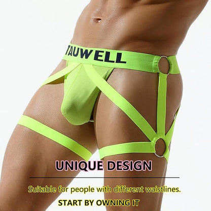 jock straps for men Men's jockstraps Underwear G-String Bikini Bulge Enhancing Ball Pouch T Back For Men Male Athletic Thongs (Pink)