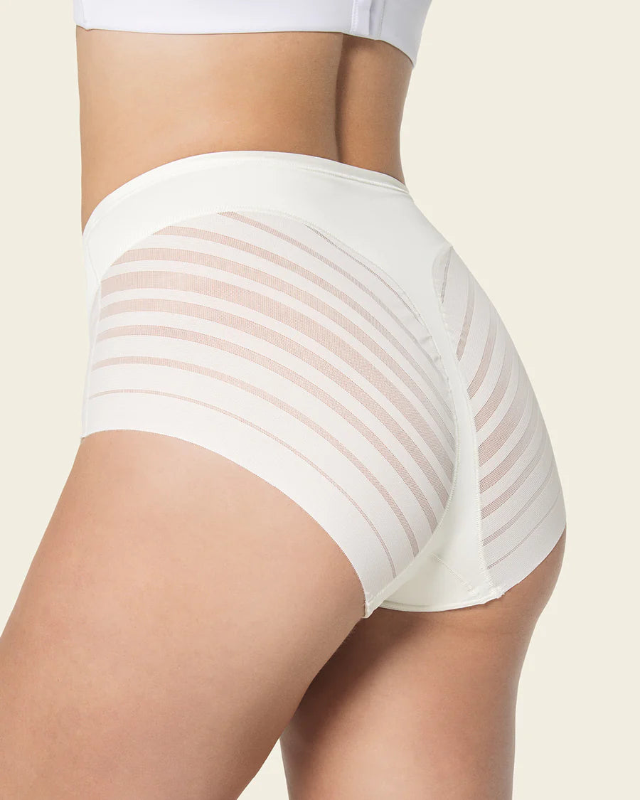 Lace stripe undetectable classic shaper panty