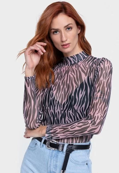  Analyzing image      blouse-sheer-animal-print
