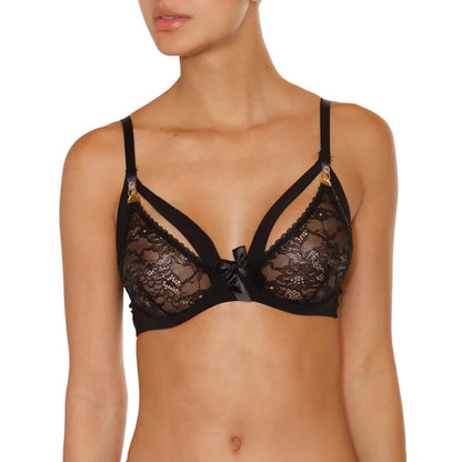 Lace Bra - Cup with Clips (to open)