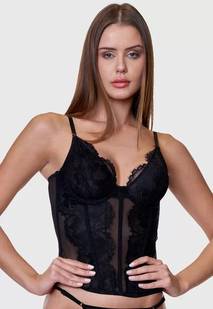 Corset - Sheer Lace - Cup B and C
