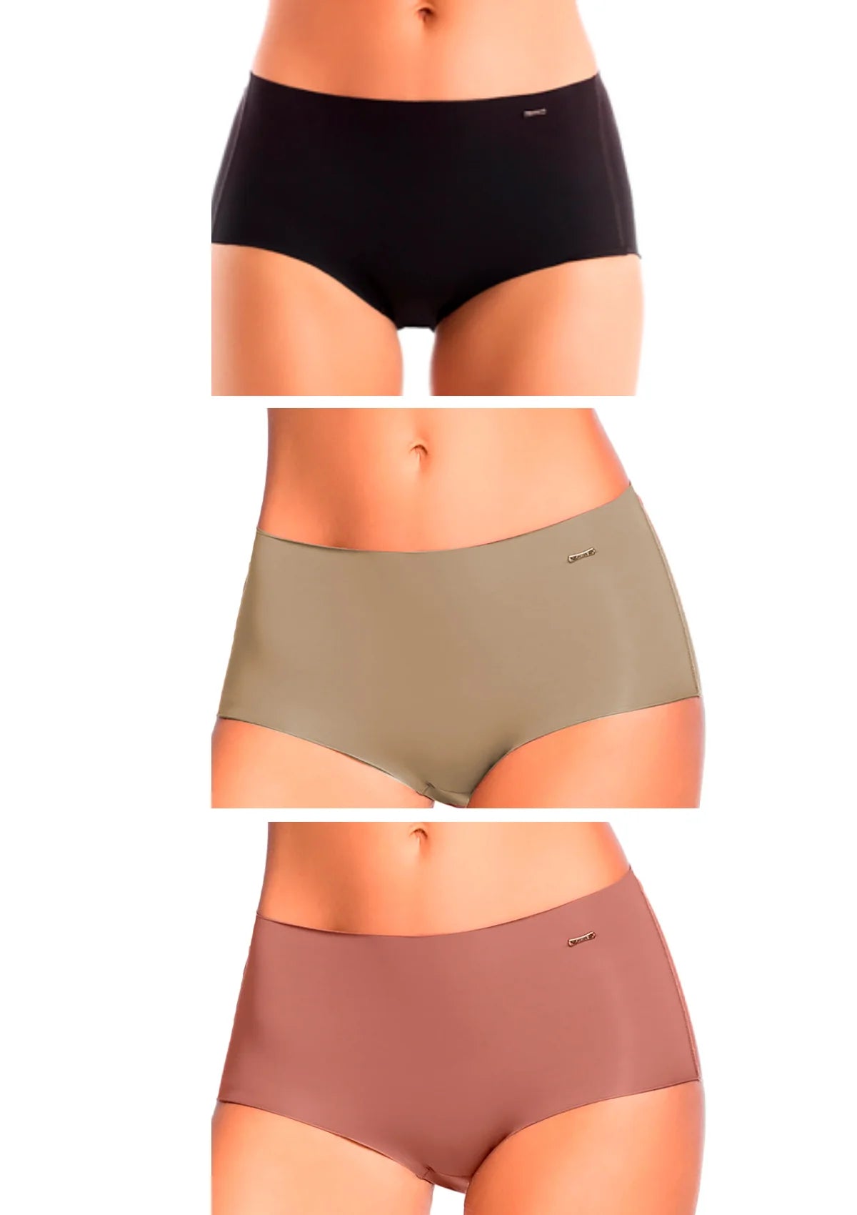 Low Cut Flat Belly Panty - Hipster - Pack of 3
