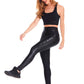 Leggings - Animal Print Croco Black - Running - Yoga Pants  - Fitness - Gym