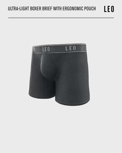 Ultra-light boxer brief with ergonomic pouch