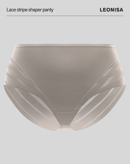 Lace stripe undetectable classic shaper panty