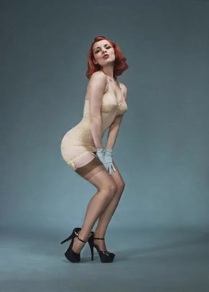 Vintage nylon stockings for suspenders