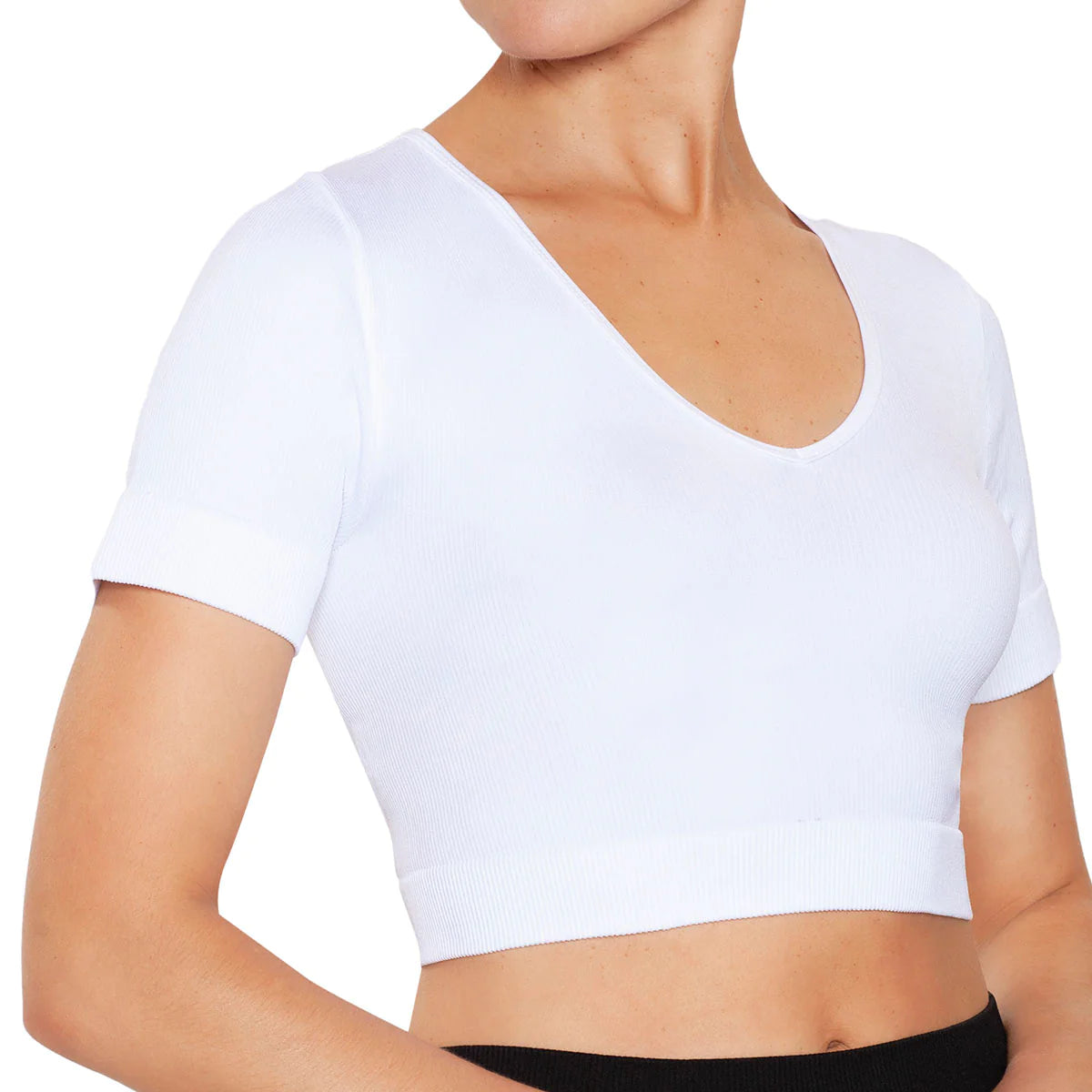 Crop Top - Ribbed Fabric – BEST WEAR - See Through Shirts - Sheer