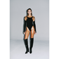 Fashion Bodysuit - Stretch Top - Thong