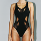 Fashion Bodysuit -Sheer Mesh Back