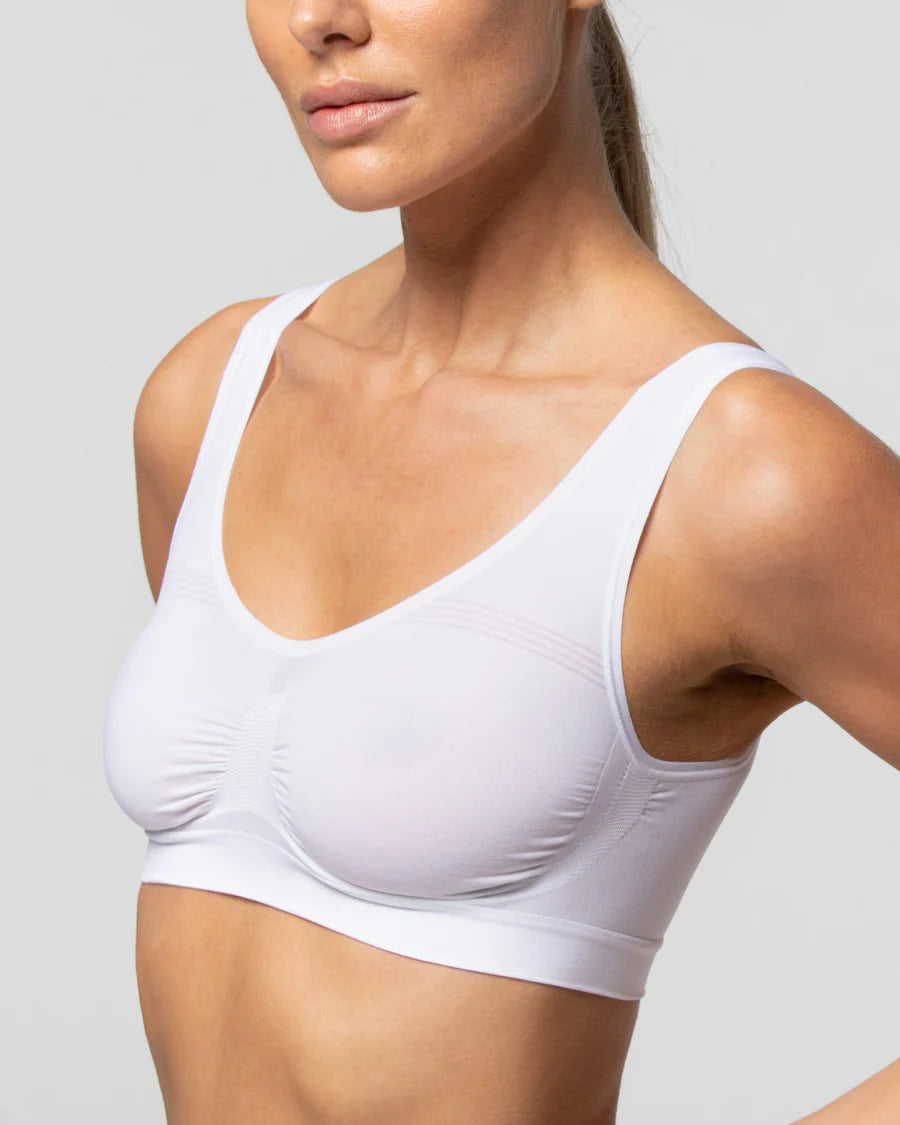 Anatomic Seamless Wide Strap Bra -Soft microfiber Quality - MADE IN ITALY