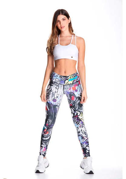 Yoga Pants - Grafitti Design - Leggings - Fitness - Gym