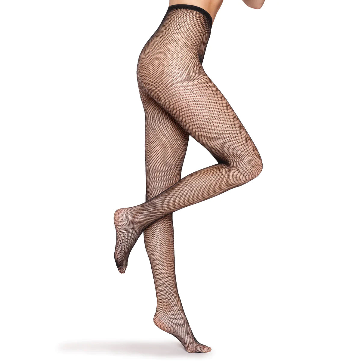 Classic Net Pantyhose - Fully Transparent