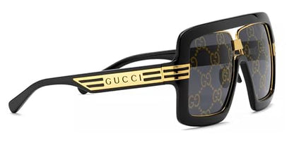 Gucci GG0900S Flat Top Mask Logo Lenses Sunglasses + Bundle with eSHADES Luxury Eyewear Kit