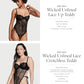 Victoria's Secret Unlined Wicked Lace Up Teddy, Sexy Lingerie, One Piece Bodysuit, Lace Bodysuit, Lingerie Set, Shapewear, Black (M)