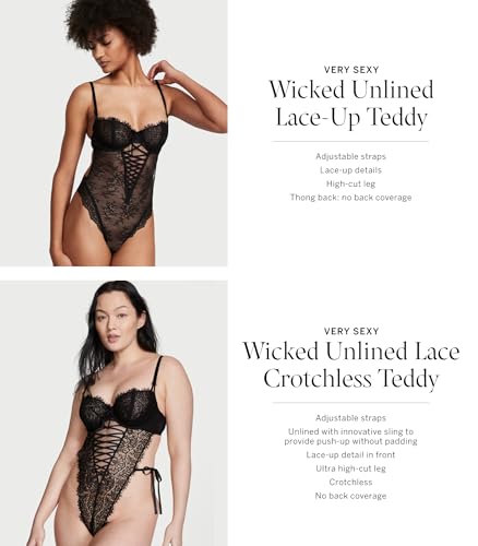 Victoria's Secret Unlined Wicked Lace Up Teddy, Sexy Lingerie, One Pie BEST WEAR - See Through Shirts - Sheer Nylon Tops - Second Skin - Transparent Pantyhose - Tights - Plus Size - Women Men Victoria's Secret Unlined Wicked Lace Up Teddy, Sexy Lingerie, One Pie BEST WEAR - See Through Shirts - Sheer Nylon Tops - Second Skin - Transparent Pantyhose - Tights - Plus Size - Women Men