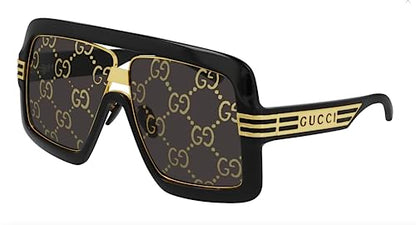 Gucci GG0900S Flat Top Mask Logo Lenses Sunglasses + Bundle with eSHADES Luxury Eyewear Kit