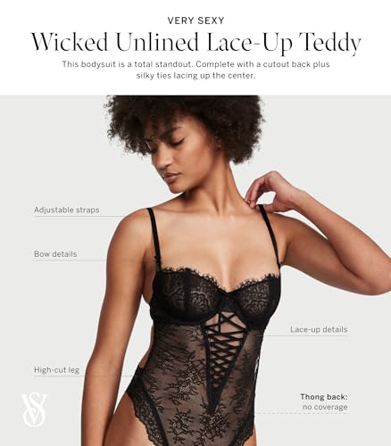 Victoria's Secret Unlined Wicked Lace Up Teddy, Sexy Lingerie, One Pie BEST WEAR - See Through Shirts - Sheer Nylon Tops - Second Skin - Transparent Pantyhose - Tights - Plus Size - Women Men Victoria's Secret Unlined Wicked Lace Up Teddy, Sexy Lingerie, One Pie BEST WEAR - See Through Shirts - Sheer Nylon Tops - Second Skin - Transparent Pantyhose - Tights - Plus Size - Women Men