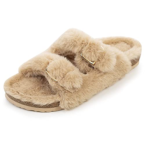 Fitory fur slides hot sale