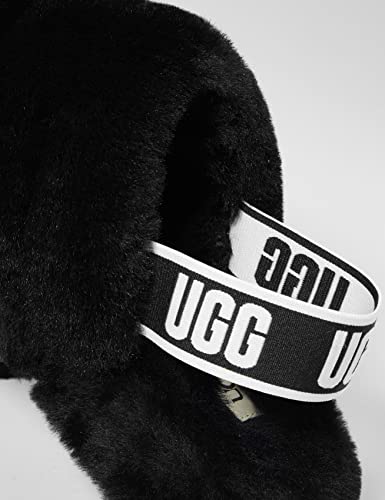 Black ugg slides online size 4