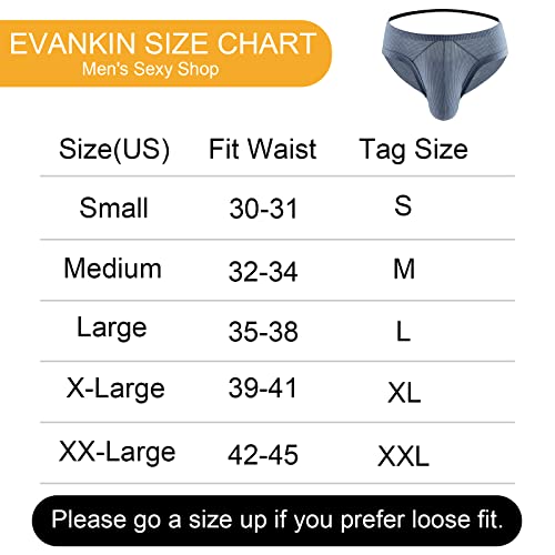 Evankin Mens Thong with Bulge Pouch Sexy Hollow Out G-Strings Breathable Underwear Briefs Bikini(#1 Black,XL)