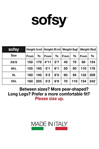 sofsy Sheer Backseam Thigh-High Stockings - Seamed Nylon Pantyhose w/Hold-Up Silicone | 20 Den [Made in Italy] - Natural with Natural Seam - Medium/Large