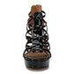 MAIERNISI JESSI Unisex Men's Women's Sandals Platform Stappy Stiletto High Heel Black EU 44 - US 13 Women/11.5 Men