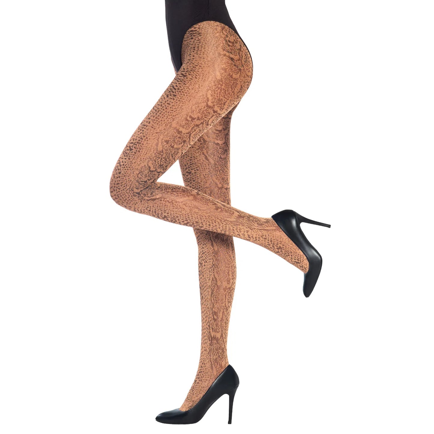 animal print pantyhose made in italy