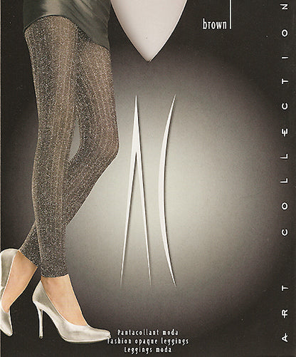 Lurex Fashion Leggings - Opaque - Glitter - Made in Italy