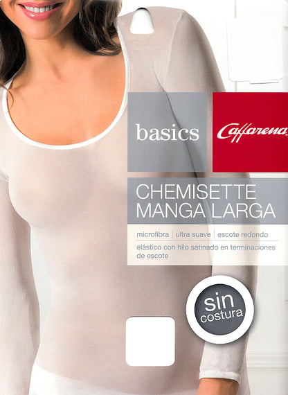 basics sheer undershirt made of transparent nylon pantyhose fabric